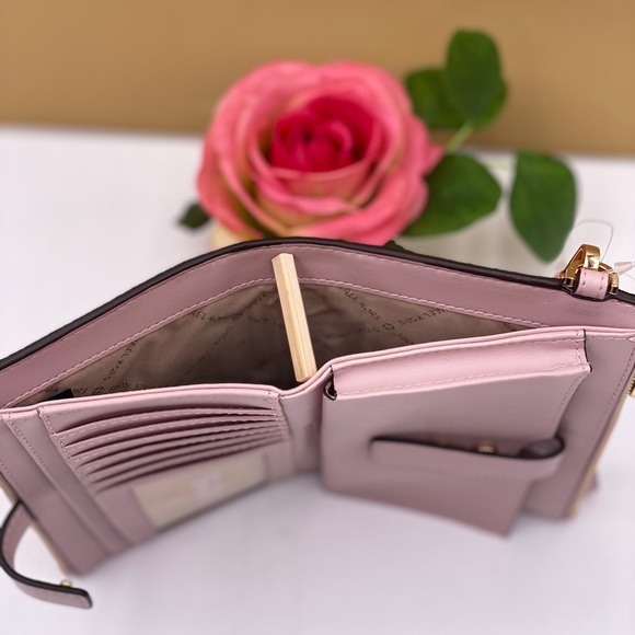 Michael Kors DoubleZip Wallet Wristlet Ballet - Picture 12 of 13